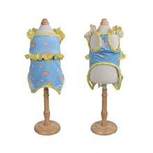 1PC Cool Outdoor Pet Swimsuit,  Dog Water Play Outfit, Lightweight Summer Clothing, Suitable For Leisurely Strolls On The Beach, A Decorative Piece For Summer Gatherings, A Unique And Creative Gift For Pets, Specifically Designed For Outdoor Beach Play, Suitable For Warm Weather - màu xanh nhạt - Xem 5
