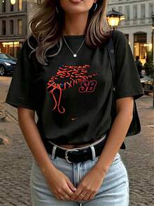 Women T-Shirts - Black - View 4