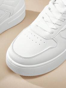 Spring/Autumn Fashion New Casual Sports Shoes, Thick Sole Elevator Sneakers For Teenagers - White - View 6