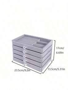 5-Layer Jewelry Storage Box With Drawers, Large Capacity For Necklaces, Earrings, Rings And Accessories, Jewelry Gift Box - 5-layer Jewelry Box - View 3