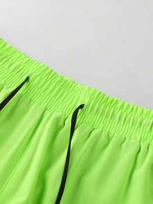 Women's Quick-Dry Yoga Shorts - Lightweight And Breathable Sports Shorts, Summer Black Elastic Fitness Shorts For Women - 綠色的 - 查看 8
