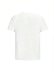 Florida Title Men's Short-Sleeved T-Shirt, Made Of Cotton, With An American Print, Relaxed Crew Neck, Breathable And Lightweight, Suitable As A Loose-Fitting Garment For Sportswear. - 白色 - 查看 2
