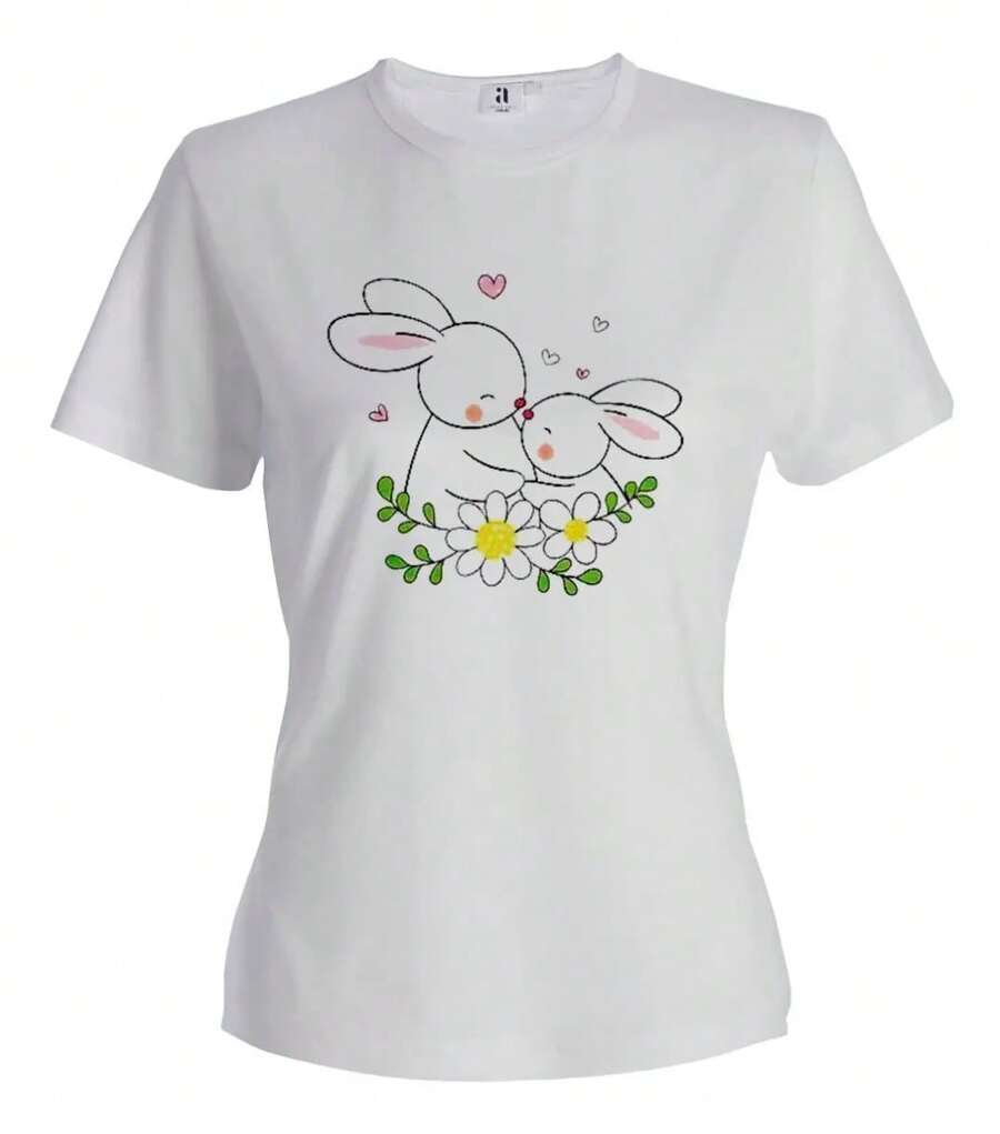 Gift T-Shirt For Mom - Little Animals Mom - Anli - 白色 - 查看 1