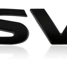 3d Metal Sv Emblem Badge Sticker For Car Suv Truck Silver Decorative Decal For Fender Nameplate Easy Installation - 1PC - 查看 1