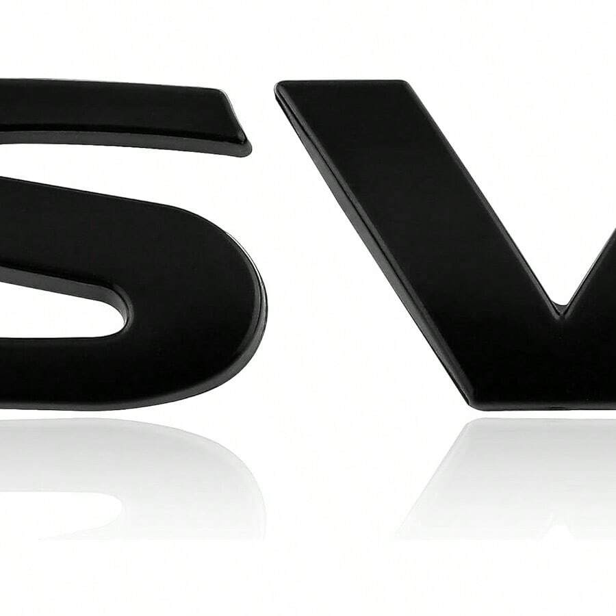 3d Metal Sv Emblem Badge Sticker For Car Suv Truck Silver Decorative Decal For Fender Nameplate Easy Installation - 1PC - 查看 1
