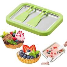 1pc Ice Cream Roller Machine With 2 Spatulas, DIY Fried Ice Cream Roll Maker, For Making Rolled Ice Cream, Frozen Yogurt, Popsicles And Ice Cream, Suitable For Home Parties And Commercial Use - Multicolor - View 13