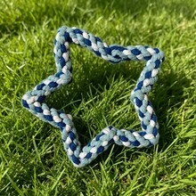 1Pc Star Shaped Dog Rope Chew Toy, Durable Five-Pointed Star Knot Toy For Aggressive Chewers, Tough Bite-Resistant Interactive Tug Of War Toy For Small/Medium Dogs, Teeth Cleaning & Boredom Relief Pet Training Toy - Multicolor - View 19