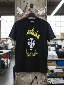 Camiseta Vintage de Hip Hop de la Colección Esencial Swag Point - Negro - Ver 6