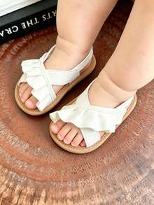 Toddler Girls' Summer Sandals, Outdoor Walking Shoes For Infants And Toddlers - White - View 11