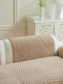 Sarung Sofa Mewah Berbahan Lembut - Tebal, Hangat, Pelindung Sofa Anti Selip, Cocok untuk Dekorasi Ruang Tamu, Kantor, Kamar Tidur, Dapat Dicuci dengan Mesin, Cocok untuk Sofa 1 hingga 4 Dudukan - Khaki - View 7