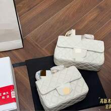 -Style Quilted Chain Bag, Shoulder Bag, Crossbody Bag, Women's Bag, High-Quality And Sophisticated - 白色 - 查看 2