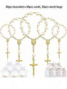 30 bài thánh ca chuỗi Mân Côi nhỏ, 11,99cm Thánh ca dành cho cộng đồng và tướng lĩnh mới bắt đầu - Quà tặng cho lễ hội điện, đám cưới | Thánh ca đơn giản | Thánh ca chuỗi Mân Côi - Nhiều màu - Xem 39