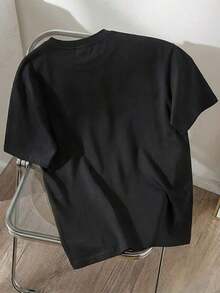 1 pieza, Novedad de Verano 2026, Camiseta de Manga Corta con Cuello Redondo para Mujer, Estampado de Oso de Peluche y Letras LOVE en Rosa Fresco, Camiseta Deportiva para Mujer, Adecuada para Uso Diario, Casual y Suave, 180g, 100% Algodón. - Blanco - Ver 8