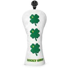 Golf Headcovers Lucky Shot Golf Club Head Covers Advanced Embroidery Premium Leather Driver Headcovers Fairway Wood Covers Hybrid Golf Accessory Fits For All Brand - Multicolor - View 13