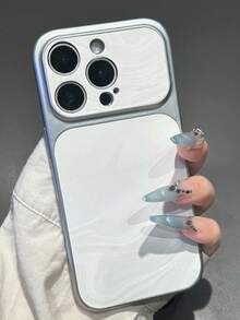 Funda de teléfono con patrón ondulado de moda y linda con protección de cámara compatible con iPhone 17 Pro Max, 17 Pro, 17, 16 Pro Max, 16 Pro, 16, 15 Pro Max, 15 Pro, 14 Pro Max, 14 Pro, modelos 13, protección de lente anti-caída, cubierta trasera - Blanco - Ver 2