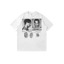 Unisex T-Shirt With Anime Cartoon Collage Style Print By Damiano-David, Casual Summer Style, Round Neck. - 白色 - 查看 1