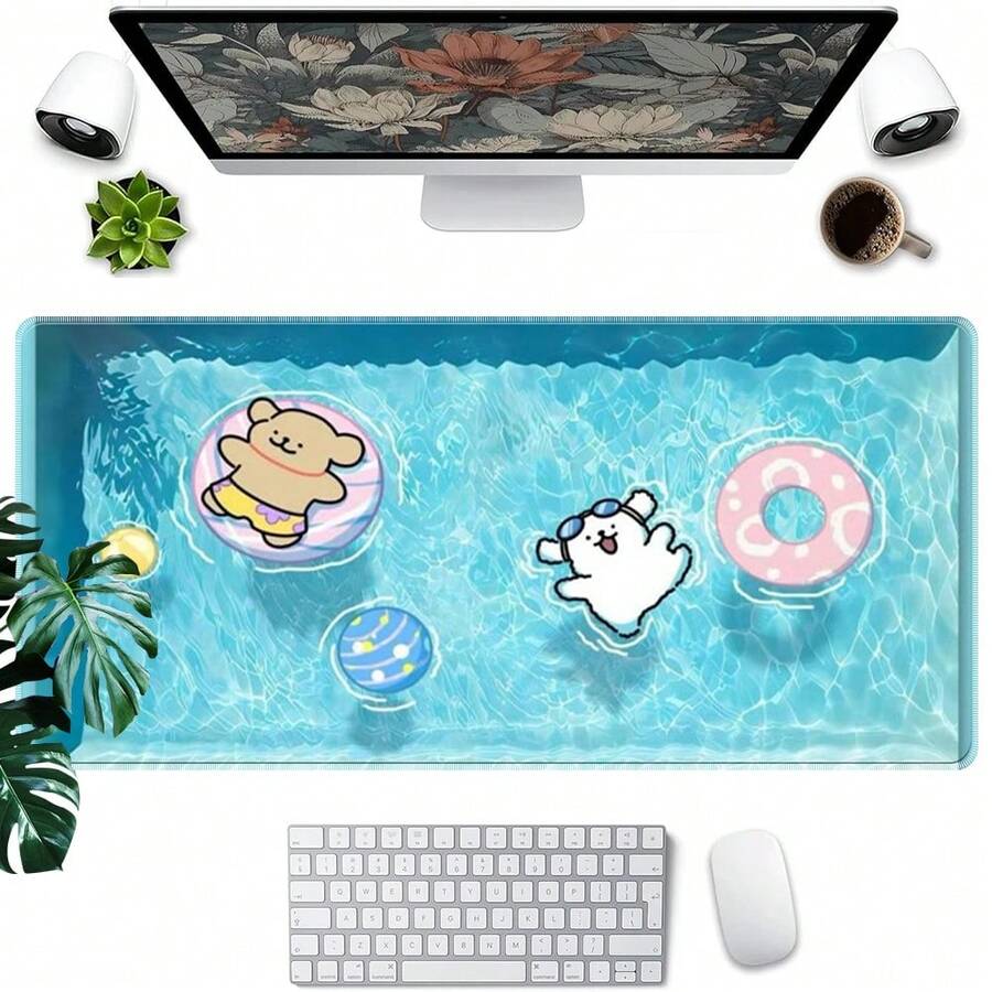 1 Stück beliebter Cartoon "Line Dog" Gaming Mauspad - mit rutschfester Gummibasis und einfach zu reinigen. Ein ideales Bürozubehör, perfekt für Büro, Schule oder Zuhause und dient als hervorragende Schreibtischunterlage. Es ist auch ein perfektes Geschenk für Fans und Freunde. - Line Puppy-06 - Übersicht 1