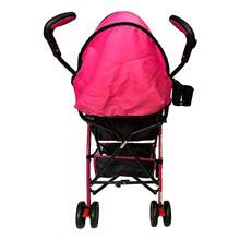 Zoo Design Umbrella Stroller With Toy Storage, Black Chassis, Blue Color - Rose - View 4