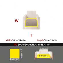 1pc Solid Color Minimalist Chenille Sofa Cushion, Anti-Slip Wear-Resistant, Pet Stain-Resistant, Suitable For 1-4 Seater Sofa Protection, All-Season Use, Suitable For Living Room Bedroom Study Decoration, Machine Washable - Multiple Styles - View 15