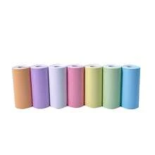 7 Rolls Of 57mm Color Premium Label Paper | Mini Printer Stickers, For Folding - Multicolor - View 1