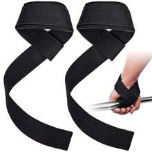 Correas de muñeca para levantamiento de pesas, correas antideslizantes de silicona para peso muerto con almohadillas de muñeca acolchadas de neopreno para levantamiento de pesas, culturismo y entrenamiento de fuerza - Multicolor - Ver 5
