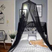 1件式蚊帳床幔，特大/大床適用，吊掛式天花板安裝，圓頂蚊帳床帳，適合單人床、成人床，優雅特大/大床幔，時尚圓頂蚊帳床帳，成人床裝飾 - 蚊帳 - 查看 10