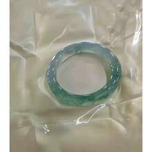 Natural Burmese Ice Jadeite Bracelet - Vòng tay ngọc bích băng giá cao cấp với họa tiết hoa nổi. - Xem 1
