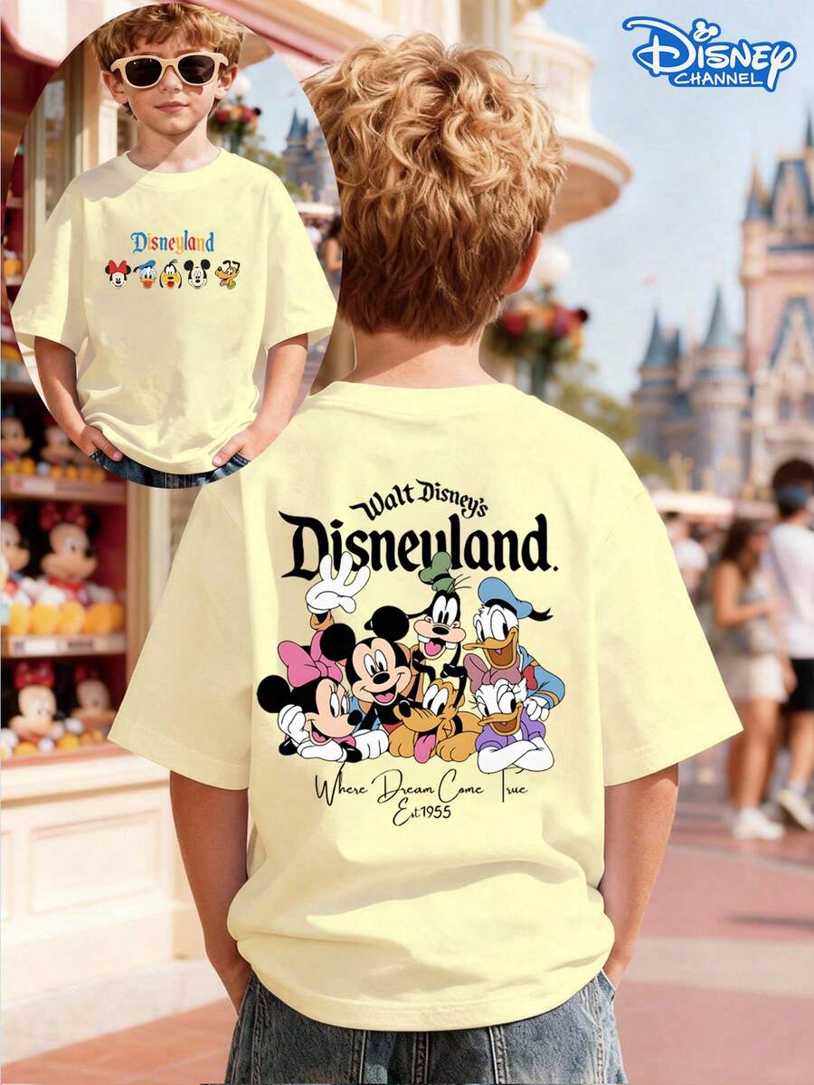 Conjunto de camiseta de manga raglán roja y blanca de Disney Cars Rayo McQueen n.° 95. Estampado clásico de carreras, diseño reversible, tejido suave y transpirable, corte holgado y estilo deportivo moderno. Ideal para niños y fans, ideal tanto para niños como para niñas. - Albaricoque - Ver 1