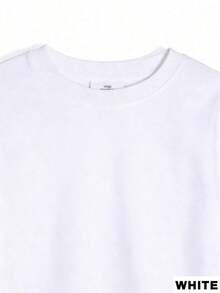 Camiseta de ocio, a la moda, con estampado floral pintado a mano, cómoda, holgada - Blanco - Ver 4