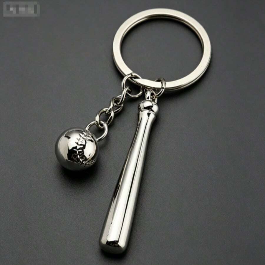 1个运动球钥匙扣，金属钥匙扣礼品，足球、网球、橄榄球、世界杯礼物，送给朋友的礼物，派对小礼物，生日礼物 - 多色 - 查看 1
