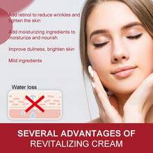 Atenúa las líneas finas, hidrata, tensa, ilumina la piel, crema facial antiarrugas y antienvejecimiento con retinol. - 1 - Ver 3