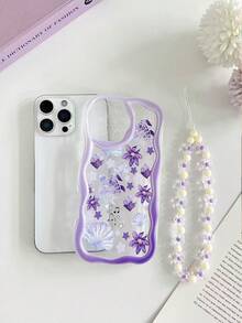Ốp lưng điện thoại chống rơi, chất liệu TPU mềm dẻo, viền lượn sóng, họa tiết hoa rùa biển, kèm vòng tay hạt cườm thủ công, tương thích với iPhone XR/7/8, 15 Pro Max, 13, 14, 11. Tương thích với Galaxy S24, Galaxy S24+, Galaxy S24 Ultra, Galaxy S22, Galaxy A13 4G, Galaxy A52, Galaxy A52s 5G, Galaxy A23, Galaxy A35, Galaxy A25, Galaxy A73, Note 11, Note 11 Lite. - Nhiều màu - Xem 5