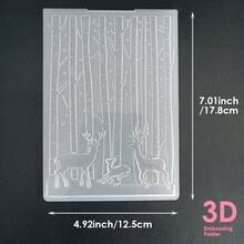 2D压纹文件袋，卷叶英文文字菱形和圆形压纹文件袋，DIY剪贴簿卡片背景纹理板 - 大2D - 查看 34