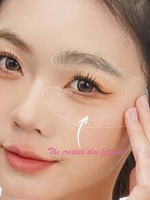 Gói 1/2 (100/200 miếng) Mặt nạ mắt siêu mỏng dùng một lần, miếng bông trang điểm dạng ướt - Nhiều màu - Xem 4