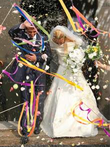Bright Color Hand-Held Confetti Launcher - Battery-Free Party Decoration, Easy To Clean And Reusable Ribbons, Create Festive Atmosphere For Birthday, Wedding, Christmas, Graduation, Halloween And Other Holidays - Hand-thrown Ribbon - View 2