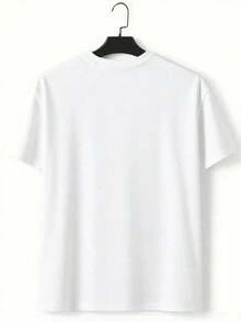 Women's Summer Outfits, White T-Shirt With Print Of Wearing A Hat And Snow Boots, JB T-Shirts, Women's Summer Outfits, Summer Tops - 白色 3 - 查看 2