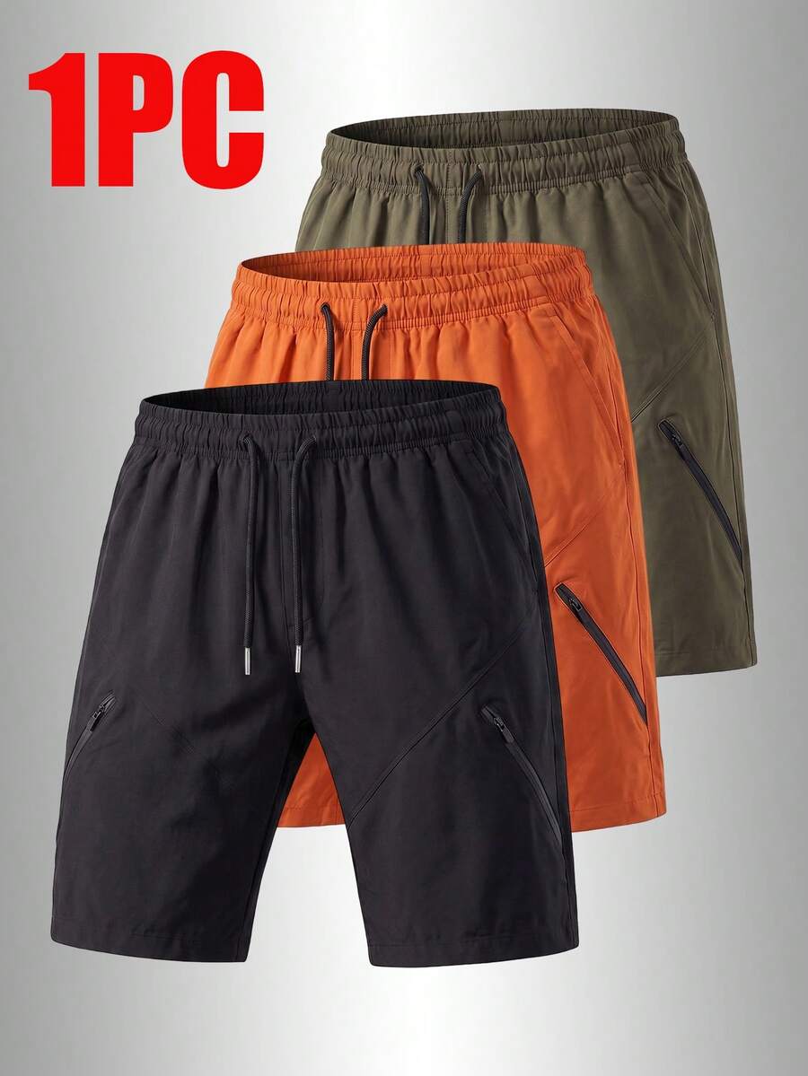 Men's Summer Multi-Pocket Cargo Shorts Outdoor Casual Versatile Work Shorts For Daily Home Office Camping Party Sports - Black - View 1