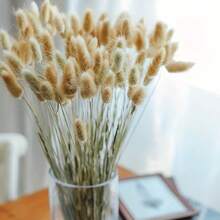 30-240pcs 44cm Artificial Faux Rabbit Tail Grass Stems, Home Decor Artificial Faux Rabbit Tail Grass Stems, Suitable For Bohemian Style Floral Arrangements, DIY Crafts, Home Kitchen And Wedding Decor, Christmas Decor, Thanksgiving Decor, DIY Wreath Decor - Primary Color Rabbit Tail Grass - View 5