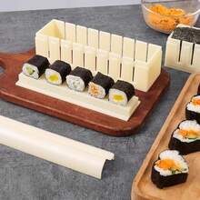 Sushi Making Kit - Beginner-Friendly Set - Sushi Maker & Mold Kit (Includes Rice Ball Molds) - Sushi Rolling Mat Set - Starter Kit - Features Reusable Tools - Easy To Clean - Creative & Fun Sushi Making Set - View 11