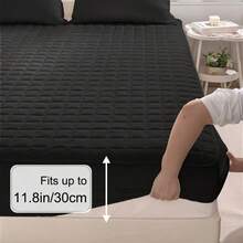 1 Waterproof Mattress Protector - Reusable Underpads, Solid Quilted Geometric Stitching Design, Thickened Durable Fabric, Suitable For Dorms, Camping, RVs And Hotels - Machine Washable, Mattress Waterproof, Camping Essentials, Modern Bed Cover - Random Color - View 7