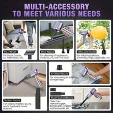 20000PA High Power Portable Wireless Vacuum Cleaner, 4-In-1 Compressed Air Duster, Blow Dryer And Handheld Vacuum Cleaner, Brushless Motor, Suitable For Car, Home, Office, Outdoor Camping And More - Cordless - View 9