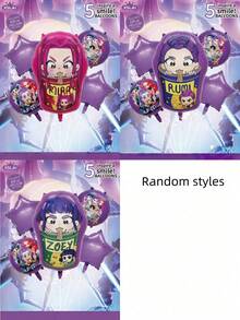 Bộ 5 món đồ chơi/trang trí tiệc chủ đề nhóm nhạc nữ K-Pop DemonHunters (Biệt đội săn phù thủy, Biệt đội săn quỷ, Biệt đội săn ma): Thích hợp làm quà sinh nhật, quà tựu trường, quà tặng tiệc tùng, quà lễ hội, quà tốt nghiệp (Gửi ngẫu nhiên) - Nhiều màu - Xem 2