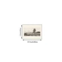 1 Stück Vintage Baum Skizze Wandkunst Bild Rustikale Natur Zeichnung Drucke Leinwandbilder Antike Landschaft Poster Stimmungsvolle Dekoration für Wohnzimmer, Schlafzimmer oder Bauernhaus Raumdekoration Geschenk für sie Ungerahmt oder Gerahmt - Verschiedenfarbig - Übersicht 8