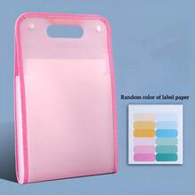 Carpeta de archivo vertical de 13 ranuras, bolsa de almacenamiento de papel de prueba de material PP para estudiantes, organizador de documentos de gran capacidad - A - Ver 15