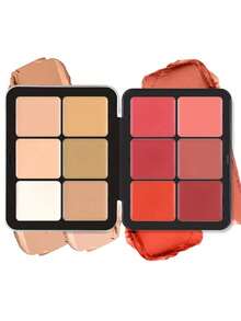 12 Colores Rubor y Corrector Maquillaje Cosméticos - Multicolor - Ver 9