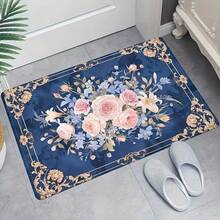 1 buah Keset Dekoratif Klasik Eropa Artistik Motif Bunga, Gaya Estetika Bunga Lukisan Minyak, Karpet Dekoratif, Keset Pintu Masuk, Karpet Kecil, Karpet, Alas, Dekorasi Rumah, Karpet Area Kecil, Alas Luar Ruangan, Karpet Kamar Tidur, Karpet yang Dapat Dicuci, Karpet Seni Retro, Karpet Suasana Estetika Spasial, Aksen Perabot Lembut Minimalis Modern - MultiWarna - View 5