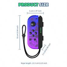 BT 5.2 RGB Joypad Joy Controller For NS Switch/Lite/Oled L/R Dual Gamepads Joystick With Vibration 6Axis 500mah - 查看 9