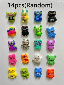 2/5/9 pièces Aimants de réfrigérateur mignons de monstres, autocollants de réfrigérateur en résine d'organismes moches mais mignons, décoration créative pour armoires de cuisine, cadeau cool pour les garçons et les adolescents, décoration d'intérieur, cadeau de Noël - Monstre - Voir 16
