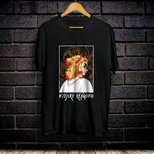 Rengoku 6 T-Shirt220g Heavyweight 100% Cotton T-Shirt. Butterfly Print. Unisex Sizing. Round Neck Inspirational T-Shirt. Cute And Beautiful Y2K-Inspired Summer Top, Perfect For The Outdoors, Home, Work, Or Street Wear. Casual, Loose-Fitting Everyday T-Shirt. - 黑色 - 查看 1