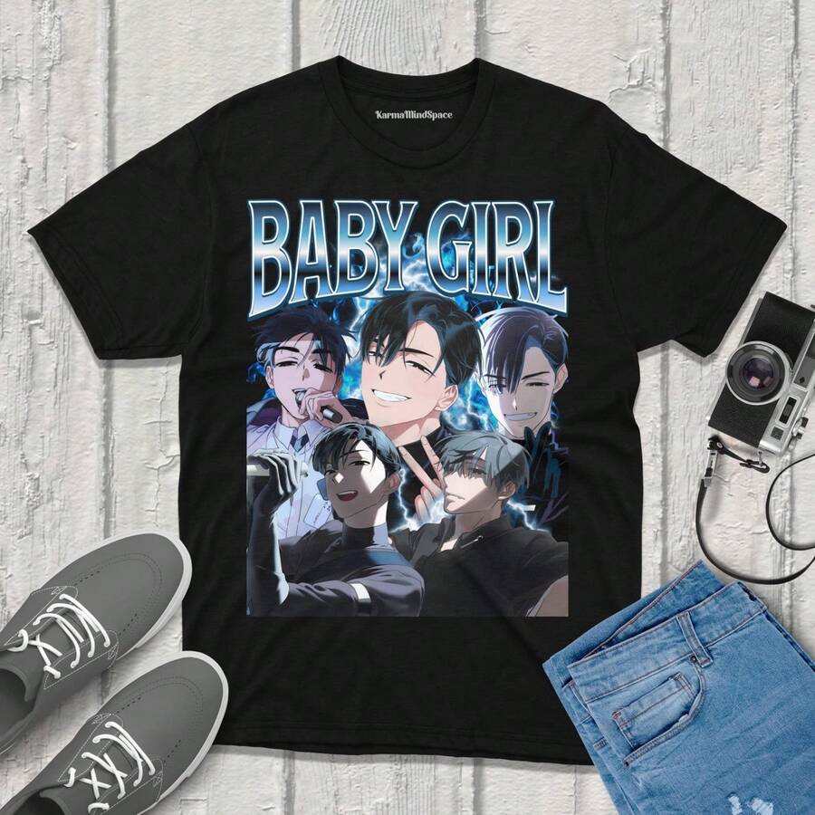 Ivan B1aby Girl Alien Stage Shirt r90s Bootleg fanmerch ALNST MercH1andise.JPG - Negro - Ver 1
